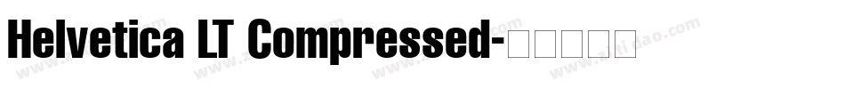 Helvetica LT Compressed字体转换